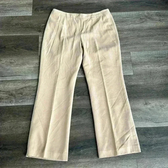 Signature by Larry Levine women’s pants.  Wide leg.  Women’s size 14. Tan. - Picture 1 of 5